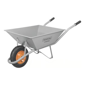 Carretilla Extraforte Calibrada Tramontina 65l Rueda Maciza Gris