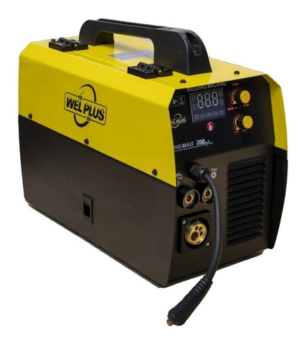 Soldadora Welplus Wel_mig200 Amarilla 3 En 1 Mig Mma Tig Amarillo