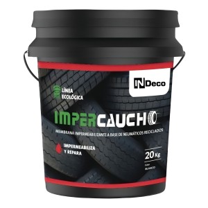 Membrana Líquida Con Caucho - Impercaucho 4 Kg Color Gris Oscuro