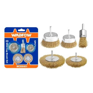 Set 5 Cepillos De Alambre Chato Copa Wadfow