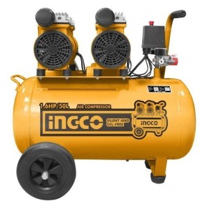Compresor De Aire Ingco 50lt. 2 X 1.6hp Silencioso - Tyt