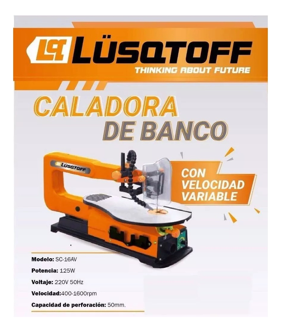 Sierra Caladora De Banco 125w 1600rpm Lusqtoff Sc-16av - Imagen 7