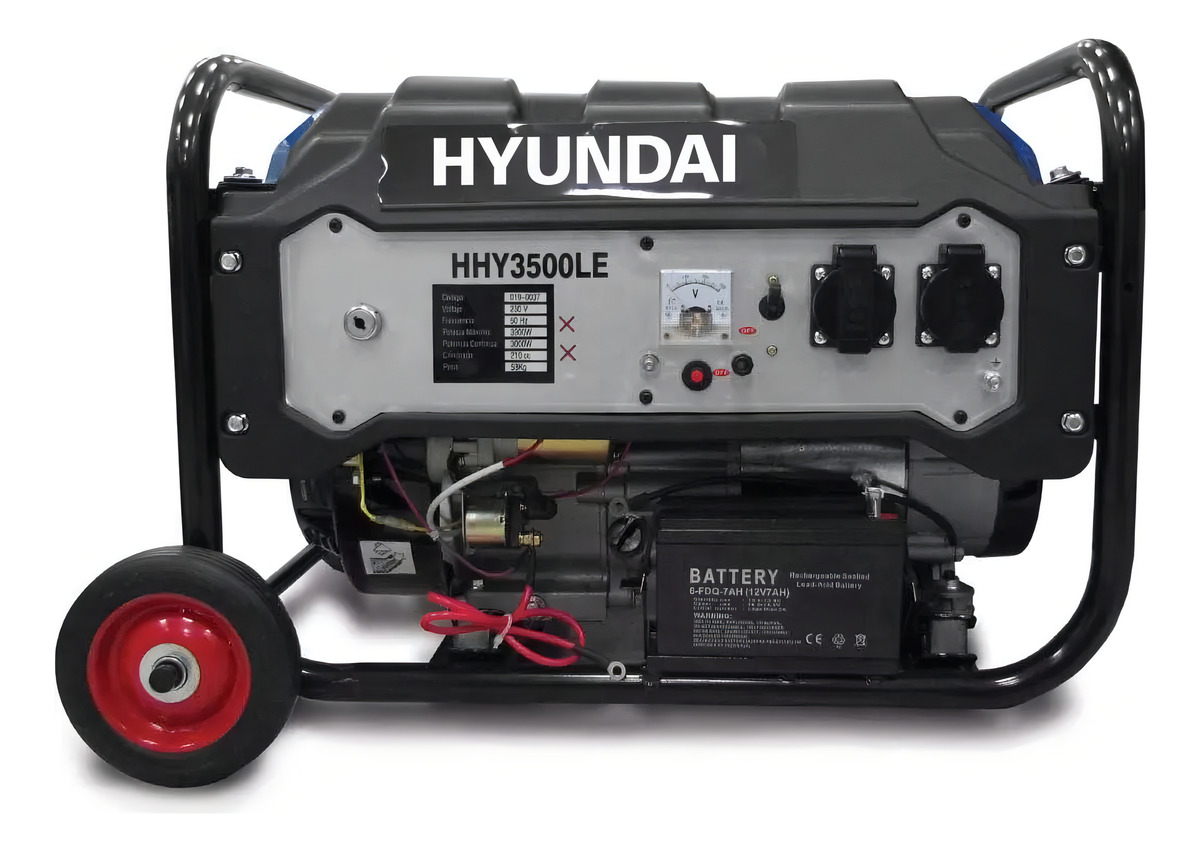 Generador Hyundai Hy3500le 3300w Con Arranque Eléctrico