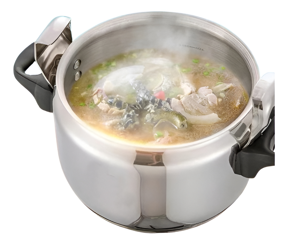 Olla A Presión 7 Litros Cuori Venus Aluminio Color Plateado - Imagen 3