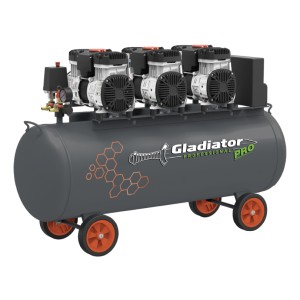 Compresor S/aceite 3motores 6hp 100lts.4500w Gla.pro