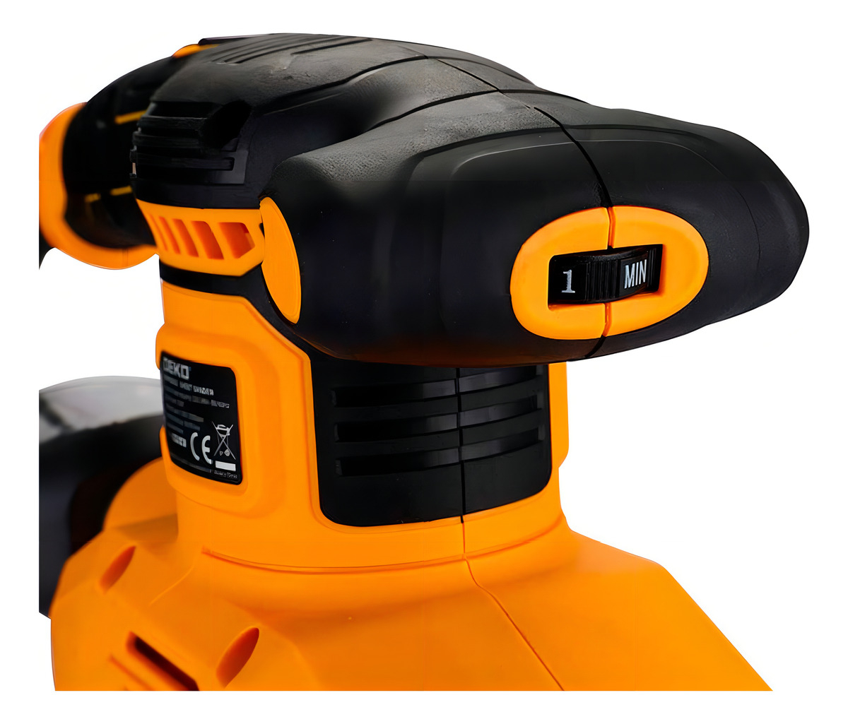 Lijadora Orbital Deko Dkps28g2 90x187 Mm 280w Base Aluminio Color Amarillo - Imagen 4