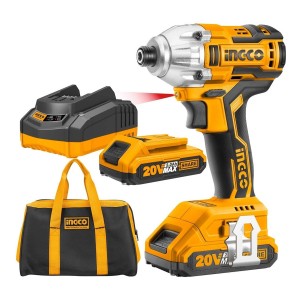 Pistola De Impacto Llave Inalambrica 1/4in Cargador Baterias