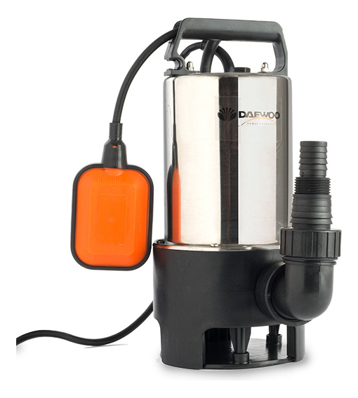 Bomba Sumergible Daewoo 750w 1hp Acero Inoxidable Pozo Negro Color Plateado