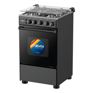 Cocina Super Gas Enxuta Cenx9504n 4 Hornallas Luz En Horno Color Negro