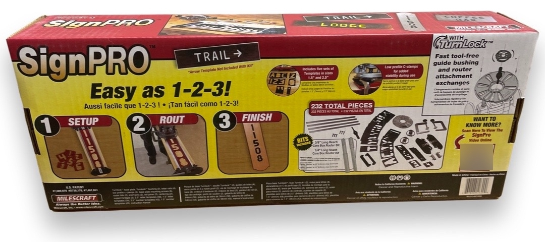 Kit De Fabricacion De Letreros Router Singpro Milescraft - Imagen 2