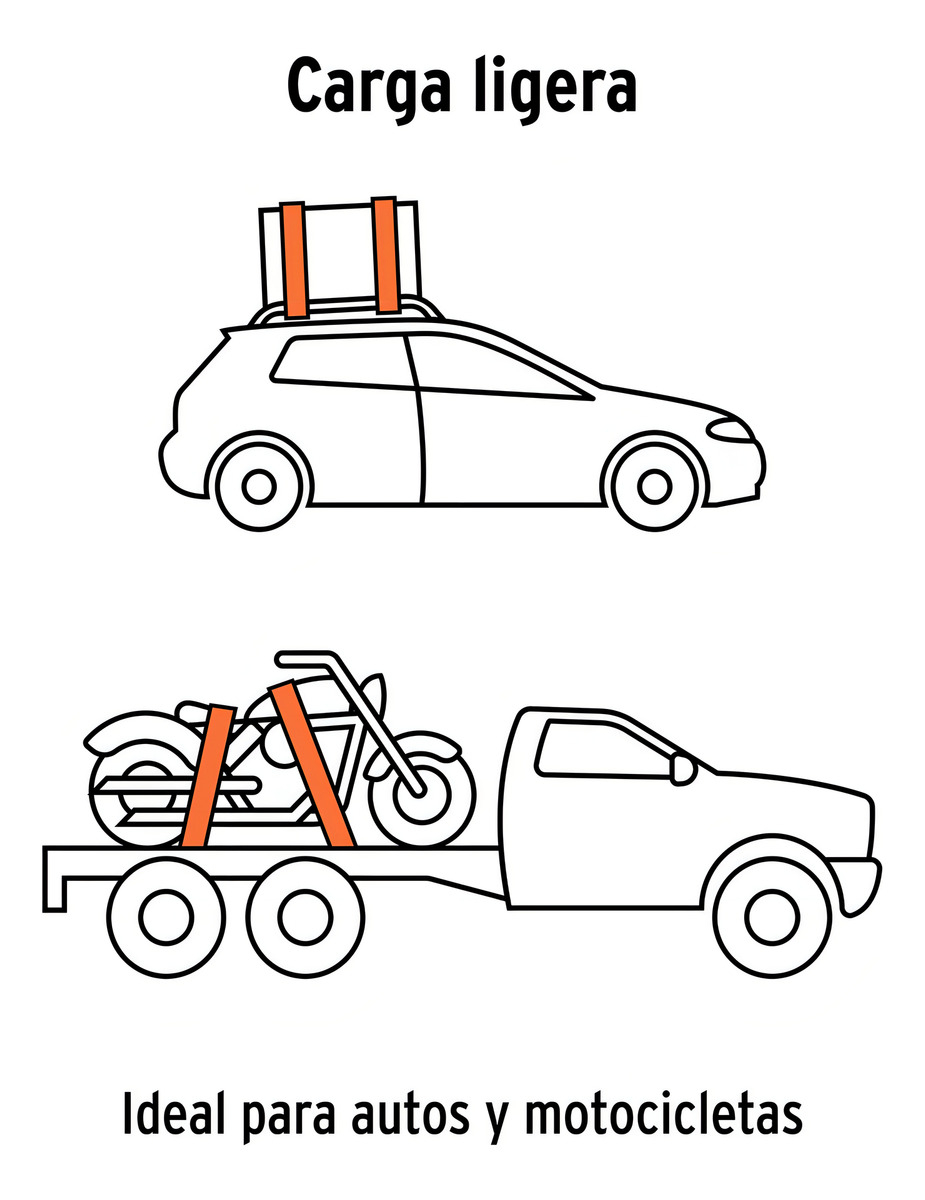 Eslinga Con Ratchet Reata Correa Media 400kg Truper 101739 - Imagen 4