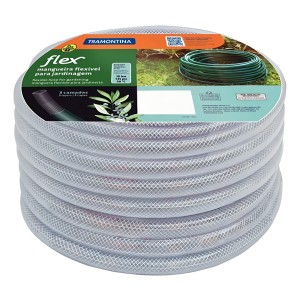 Manguera Flex Trasparente Tramontina 3/4'' Rollo X 50 Metros Color Transparente
