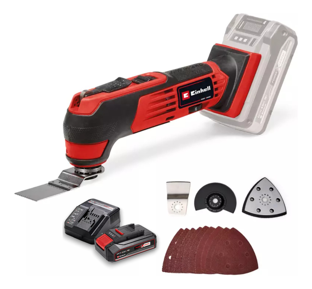 Multiherramienta Oscilante Inal. Einhell Te-mg 18/1 Bat+carg