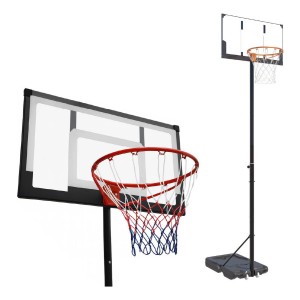 Tablero Basket Aro Altura Regulable 3.05m C/ Base Portátil