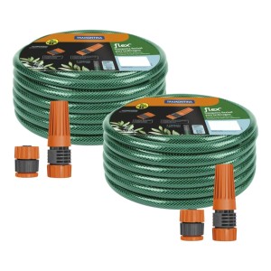 Juego De 2 Mangueras Flex Green Garden De 20 M - Manguera Tramontina