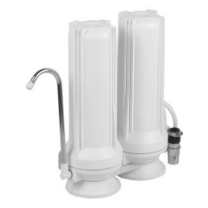 Filtro De Agua Purificador Carbón Activo Granulado Doble Kassel Fa2 Color Blanco