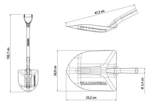 Juego De Mangos Pequeños De Madera Tramontina 77459/534 De 71 Cm - Imagen 4