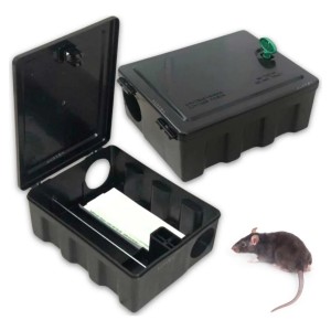 Caja Estación Cebadera Resistente Ratas Y Ratones Con Llave