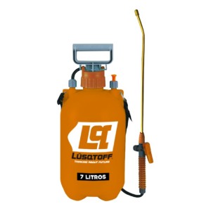 Pulverizador Fumigador Manual 7 Litros Lusqtoff Color Naranja