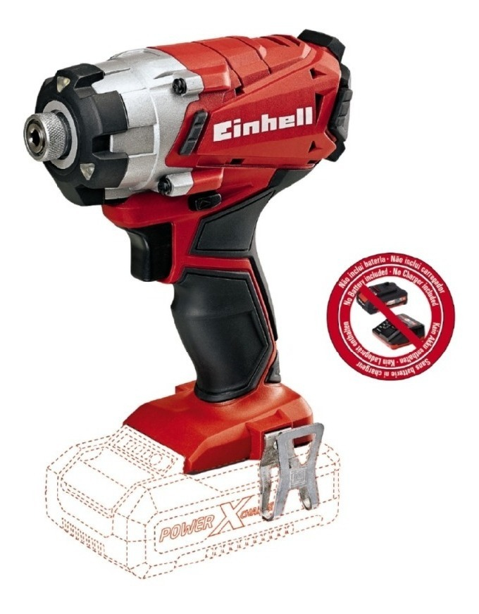 Atornillador De Impacto Inalámbrico 18 V Brushless- Einhell Rojo