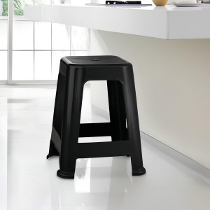Taburete Bela Vista Black Con Capacidad Para Hasta 120 Kg Mor Color Black Hermosa Vista Negro