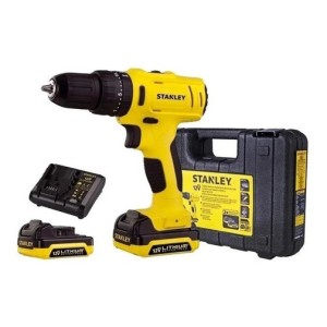 Taladro Atornillador Inalámbrico Percutor Stanley Sch121s2k Color Amarillo Frecuencia 50