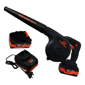 Sopladora Inalambrica Lusqtoff 2 Baterias Black Series Color Negro
