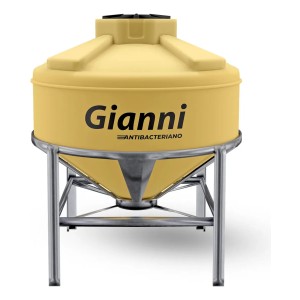 Tanque Agua Aprobado Cónico 1000 Bajo Tricapa Antibacteriano