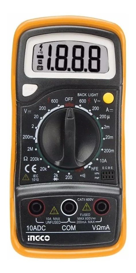 Tester Multimetro Digital Ingco Dm200 Iec1010 Profesio - Tyt - Imagen 2