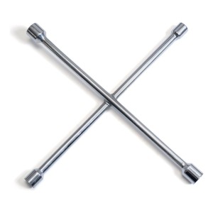 Llave Cruz Cromada 4 Bocas 17mm 19mm 21mm 23mm Reforzada