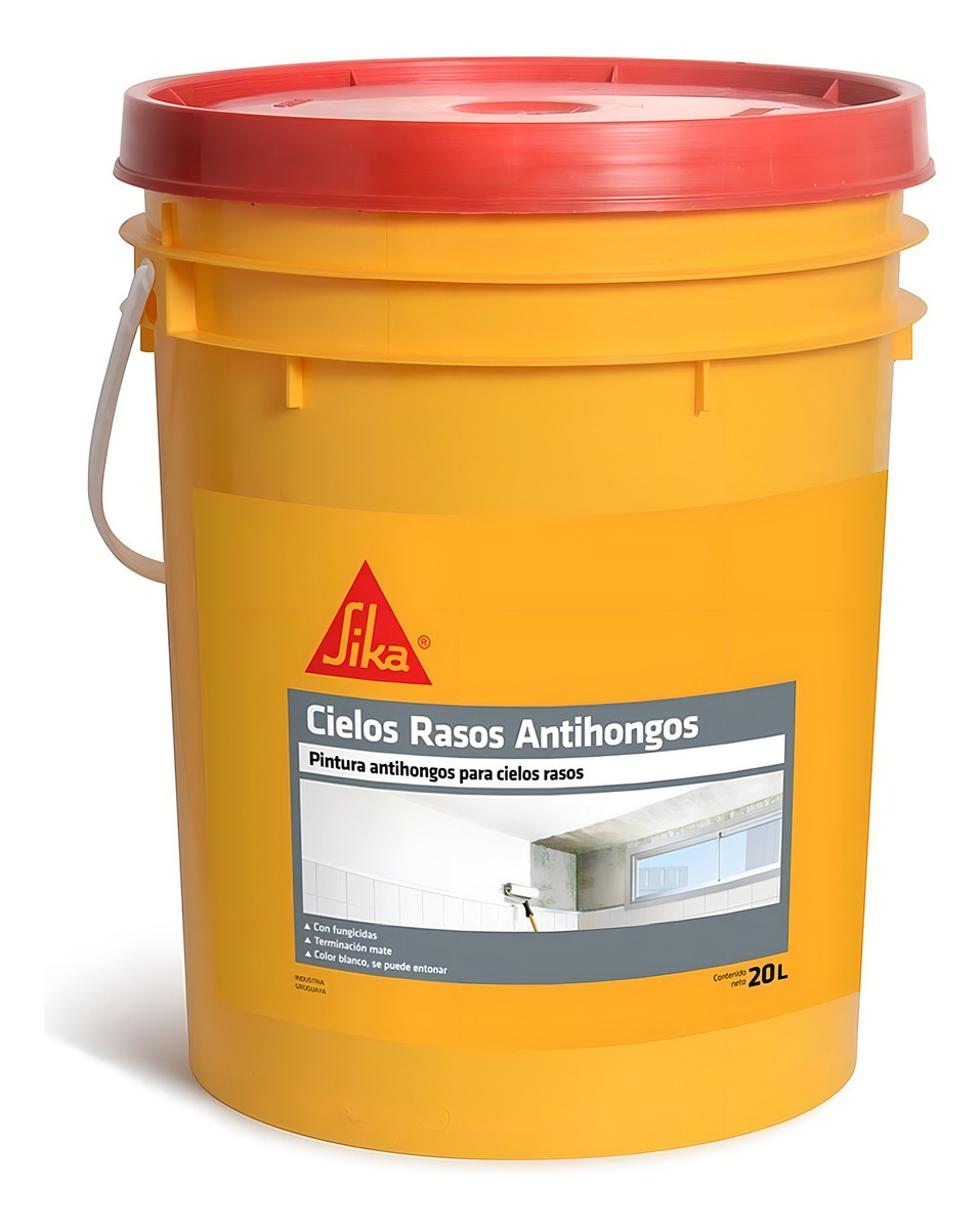 Pintura Cielos Rasos Antihongos Sika Blanco 20 Litros