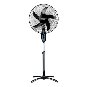 Ventilador De Pie Nappo 16' Oscilante 2 Vel 5 Aspas Color De La Estructura Negro Color De Las Aspas Negro Diámetro 16 Material De Las Aspas Polipropileno