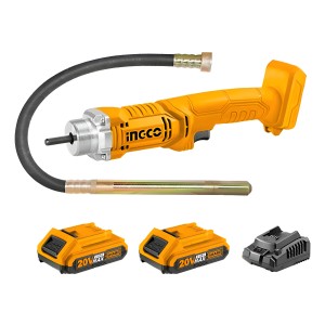 Vibrador De Hormigon 1.5m Inalambrico +2bat +carg 20v Ingco