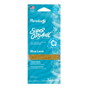 Perfumador Auto Y Ambientes Bloque Paradise Air Hecho En Usa Fragancia Blue Lava Negro