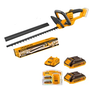 Corta Cerco Podador 20v + 2 Baterías + Carg P20s Ingco *ub*