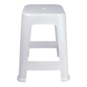 Banco Banqueta Blanca Taburete Resistente Tyt Blanco