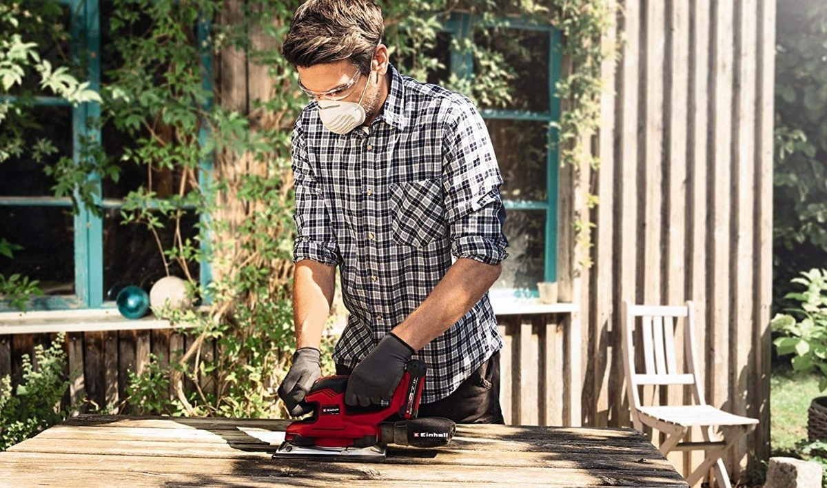 Lijadora Orbital Inalámbrica Einhell Te-os 18/230 Li Solo - Imagen 7