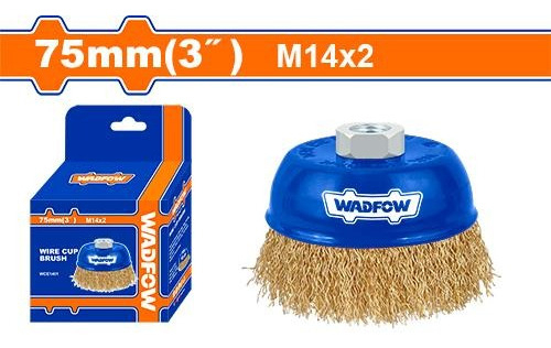 Cepillo Copa 75mm Wadfow Wce1401 - Smf Color Azul