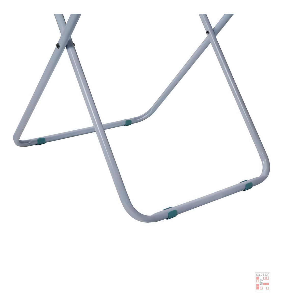 Tender Tendedero Para Ropa Pie Acero Plegable Con Alas Mor Blanco - Imagen 3