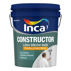 Pintura Latex Antihongos Inca Constructor 20 Litros Blanco