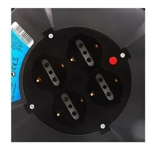 Alargue 10mts Con Enrollador 4 Schuko + Tierra - Imagen 3