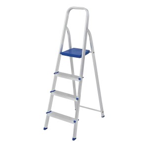 Escalera De Aluminio Familiar 4 Escalones Hasta 120kg