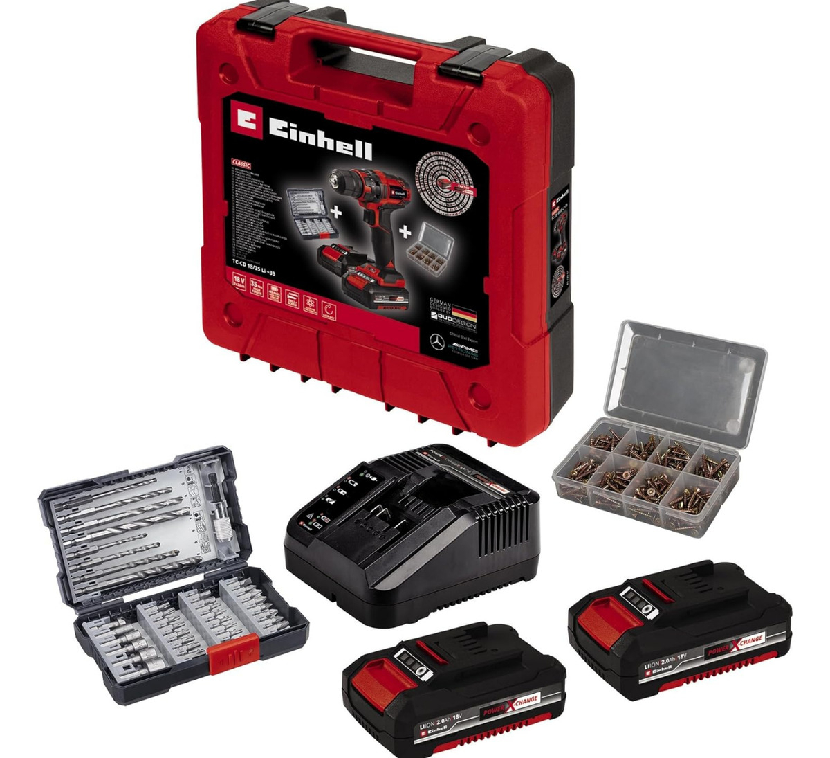 Taladro A Batería, Einhell, Tc-cd 18/35 Li+39 (2x2,0 Ah) - Imagen 7