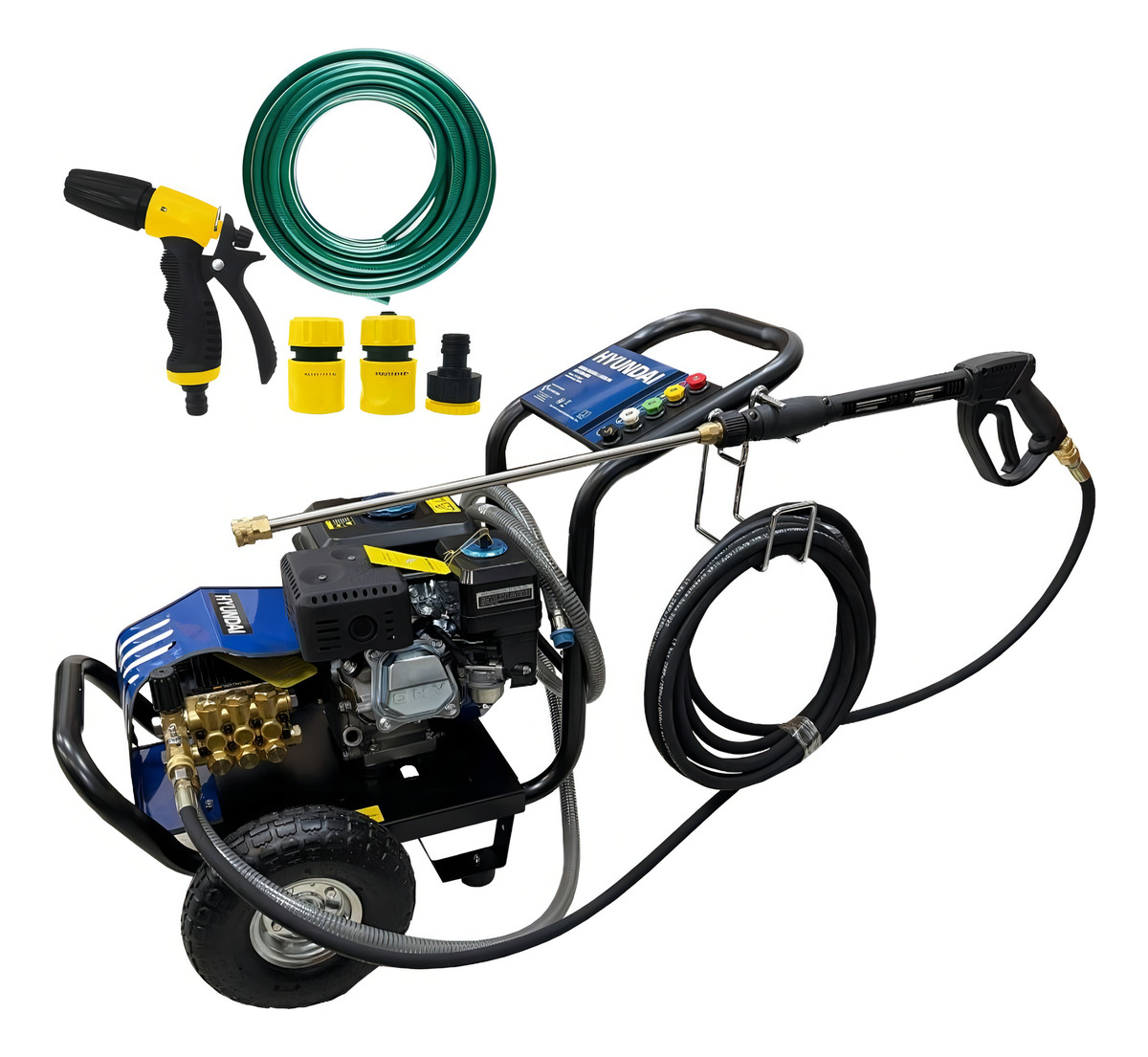 Hidrolavadora A Nafta 9750w 13hp Hyundai 248bar Color Azul