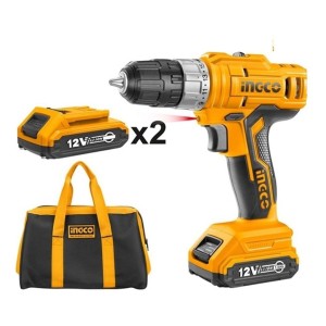 Taladro Atornillador Inalambrico 12v 2bat Ingco Cdli1222