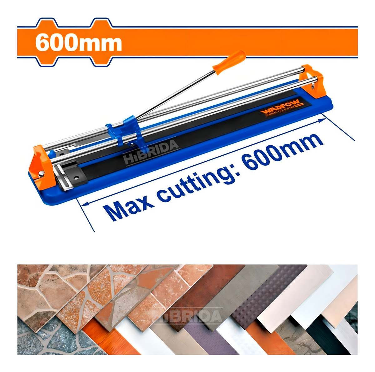 Cortadora De Ceramicas Wadfow 60cm. Hnt - Imagen 4