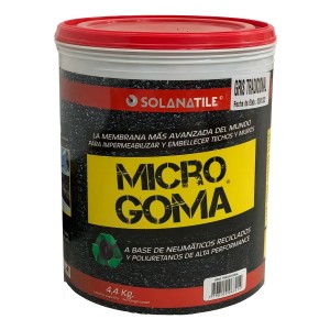 Membrana Impermeabilizante Microgoma P/piso Y Pared 4.4 Kgs Color Gris