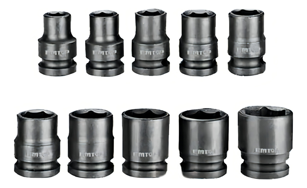 Set Dados Emtop 1/2'' Llave De Impacto 10 Dados Nro 10 - 24