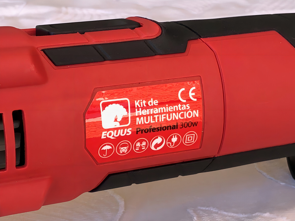 Sierra Multifunción Oscilante Equus 300w Uso Profesional Color Rojo Frecuencia 50hz - Imagen 6