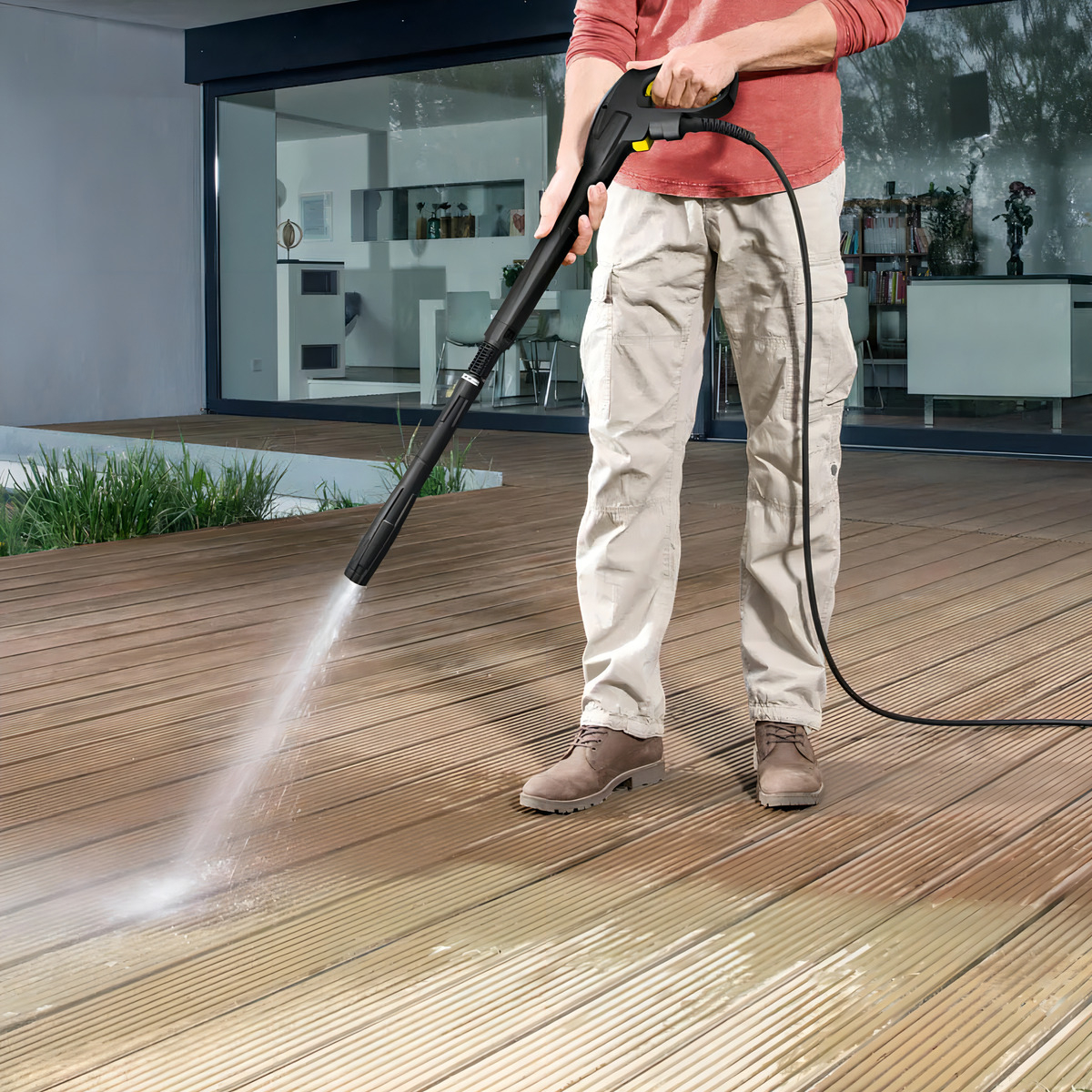 Hidrolavadora Electrica Hyundai 2500w 820h Motor Inducción Color Azul Con Negro Frecuencia 50hz - Imagen 2